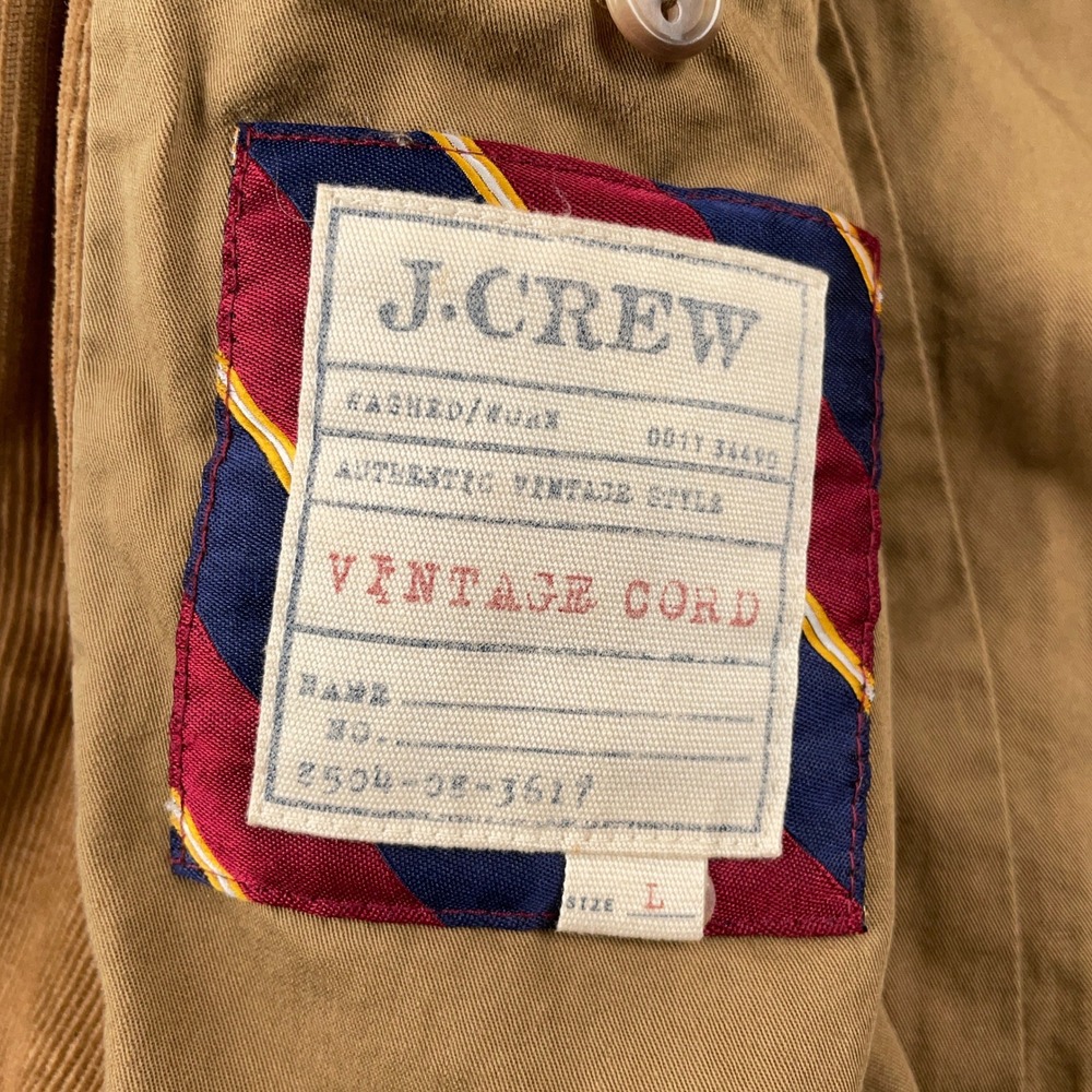 J Crew Blazer Mens Large Brown Vintage Cord Corduroy Blazer Sport Coat Academia - Picture 4 of 14